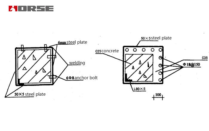 column strengthening by steel plate column strengthening by steel plate