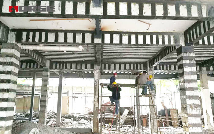 Seismic reinforcement of concrete structures by FRP composite system Seismic reinforcement of concrete structures by FRP composite system