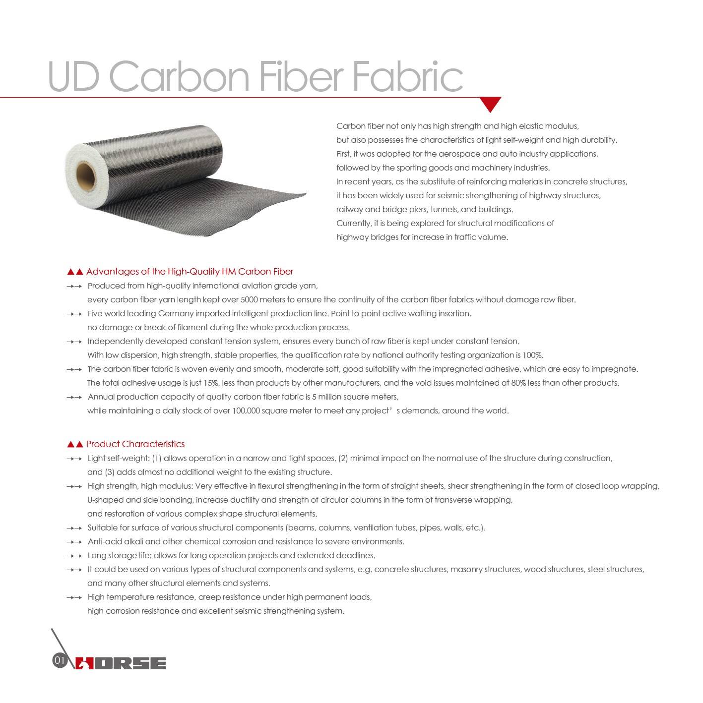 Product catalog - Horse unidirectional carbon fiber Product catalog - Horse unidirectional carbon fiber