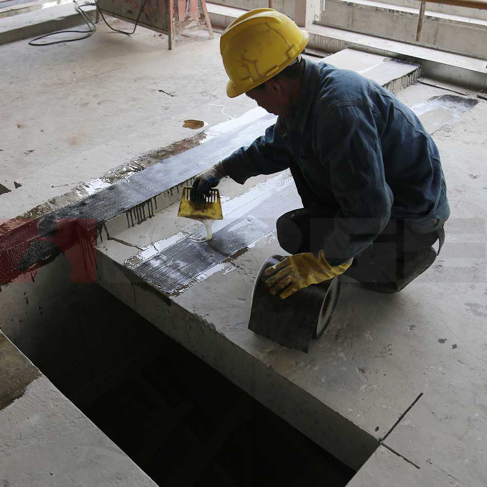 Reinforcement Of Existing Slabs With UD Carbon Fiber Cloth Reinforcement Of Existing Slabs With UD Carbon Fiber Cloth