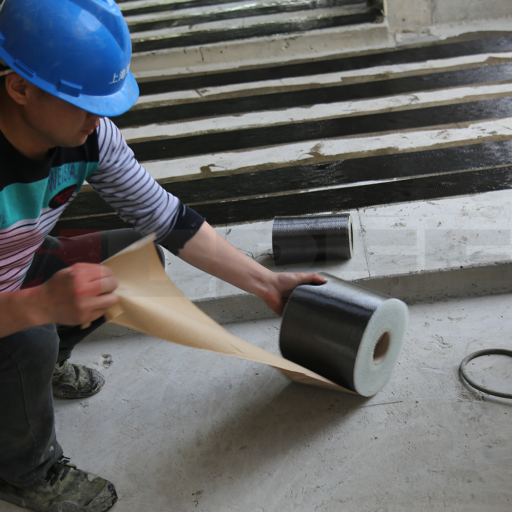 Reinforcement Of Existing Slabs With UD Carbon Fiber Cloth Reinforcement Of Existing Slabs With UD Carbon Fiber Cloth