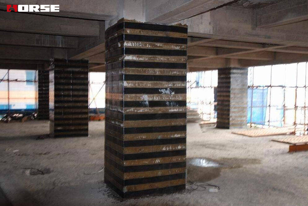 carbon fibre wrap load-bearing column carbon fibre wrap load-bearing column