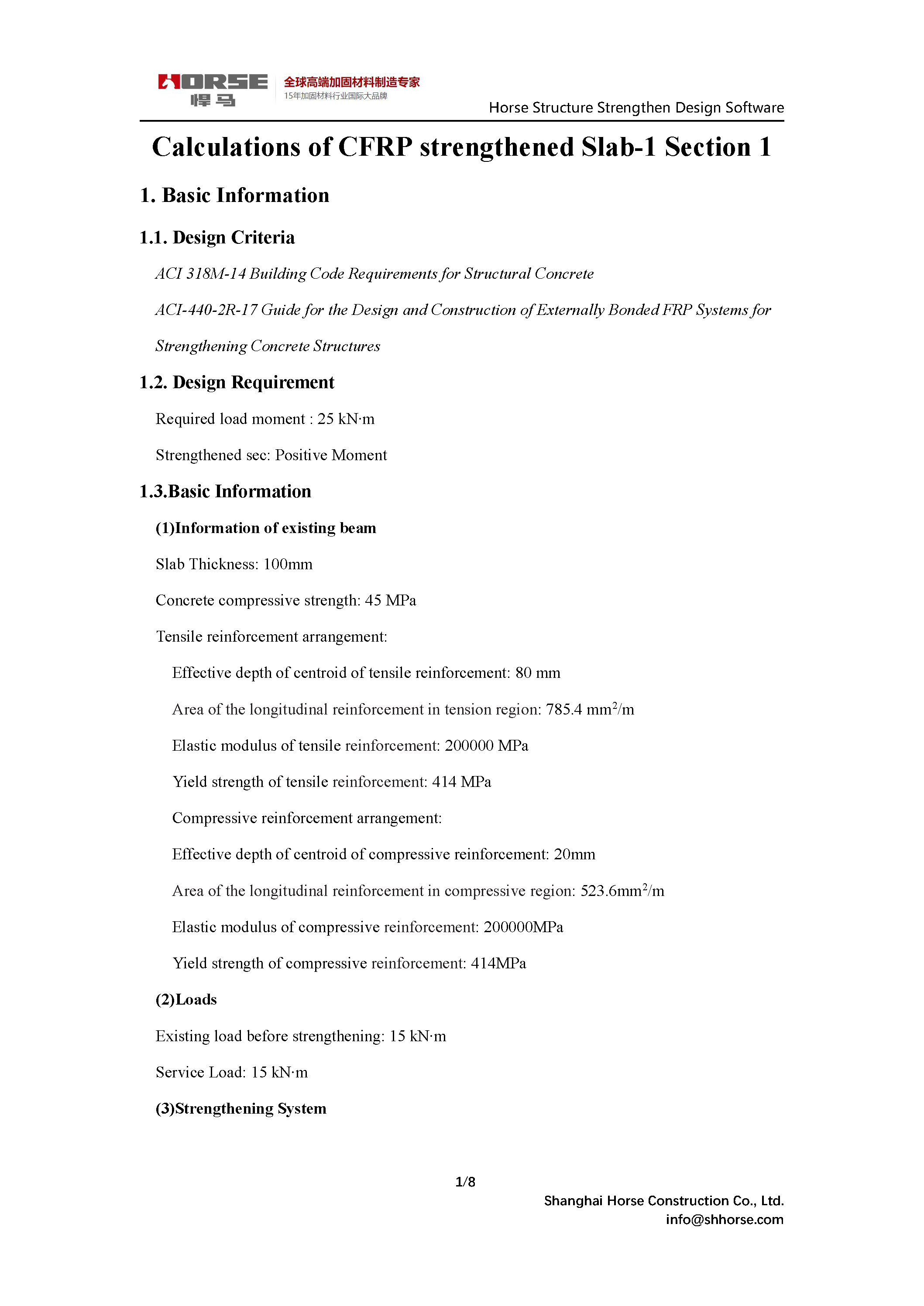 FRP Design Software - Flexural Strengthening Of RC Slabs - CFRP Wrap FRP Design Software - Flexural Strengthening Of RC Slabs - CFRP Wrap
