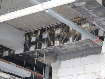 Columns and beams strengthening used carbon wrap(CFRP)